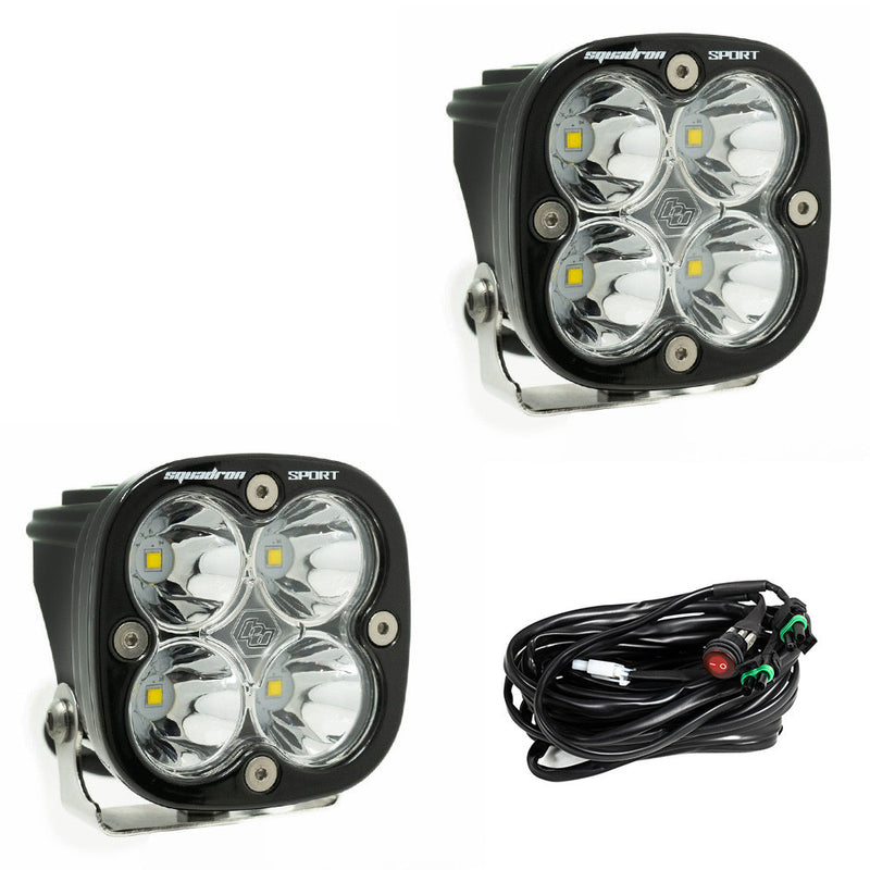Load image into Gallery viewer, Squadron Sport Black LED Auxiliary Light Pod Pair-Universal
